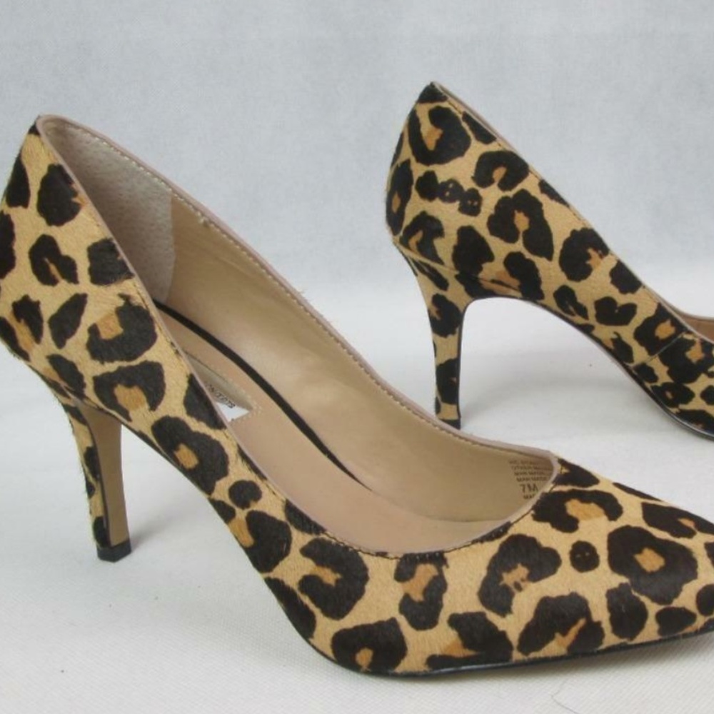 INC INTERNATIONAL CONCEPTS ZITAH LEOPARD HEELS 7W